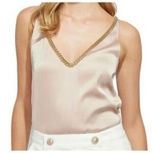GENERATION LOVE DORISE CHAIN TANK  IN “LATTE” Sz Small